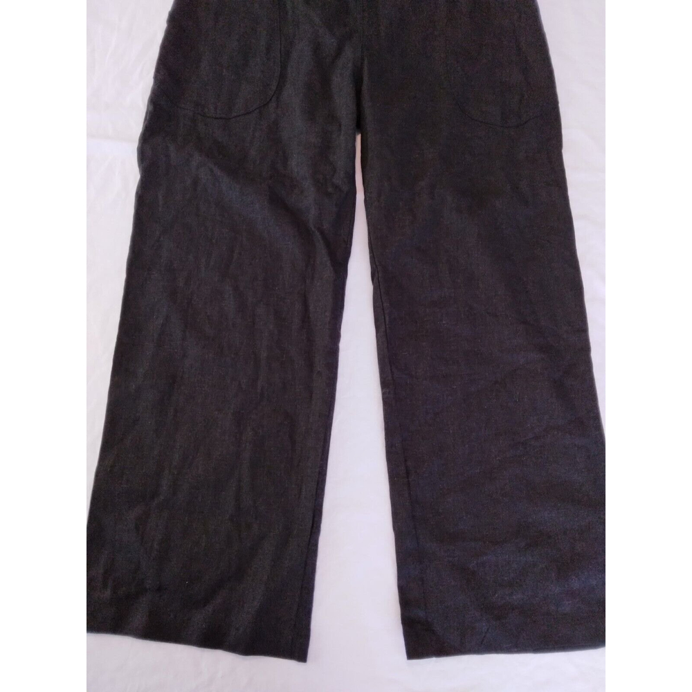 Selva Negra Jumpsuit Overalls Black Linen Blend Womens Size 4 - Picture 7 of 11